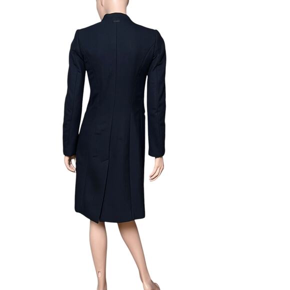 CERRUTI Trench Coat Snaps and Button Front Closure Size 40 Small US Long Sleeves - Picture 8 of 11